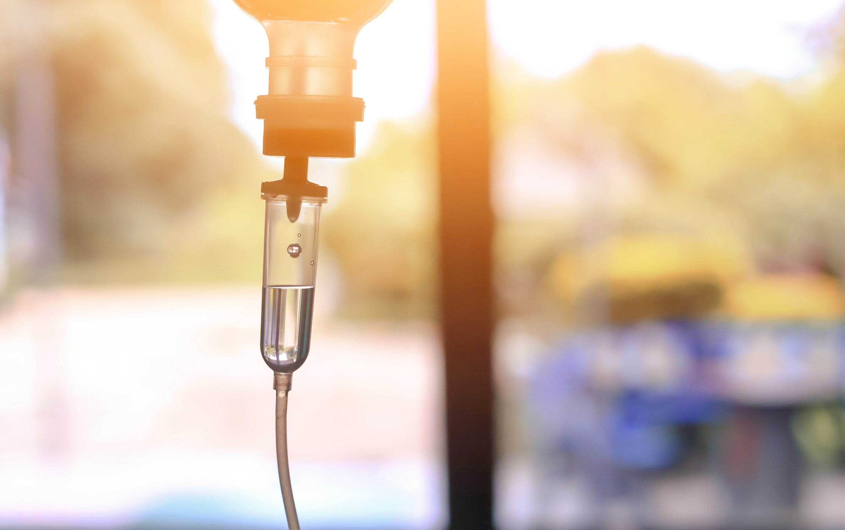 Saline iv bag intravenous drip hospital room,Medical Concept,tre Infusion Therapy at Vital Care of South Dallas